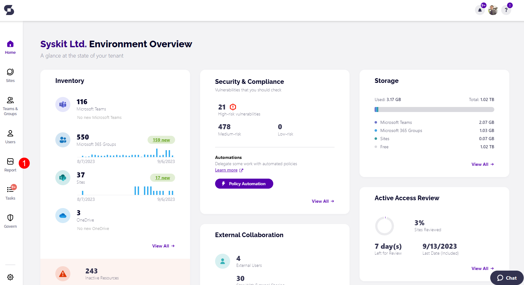 Syskit Point - Welcome screen