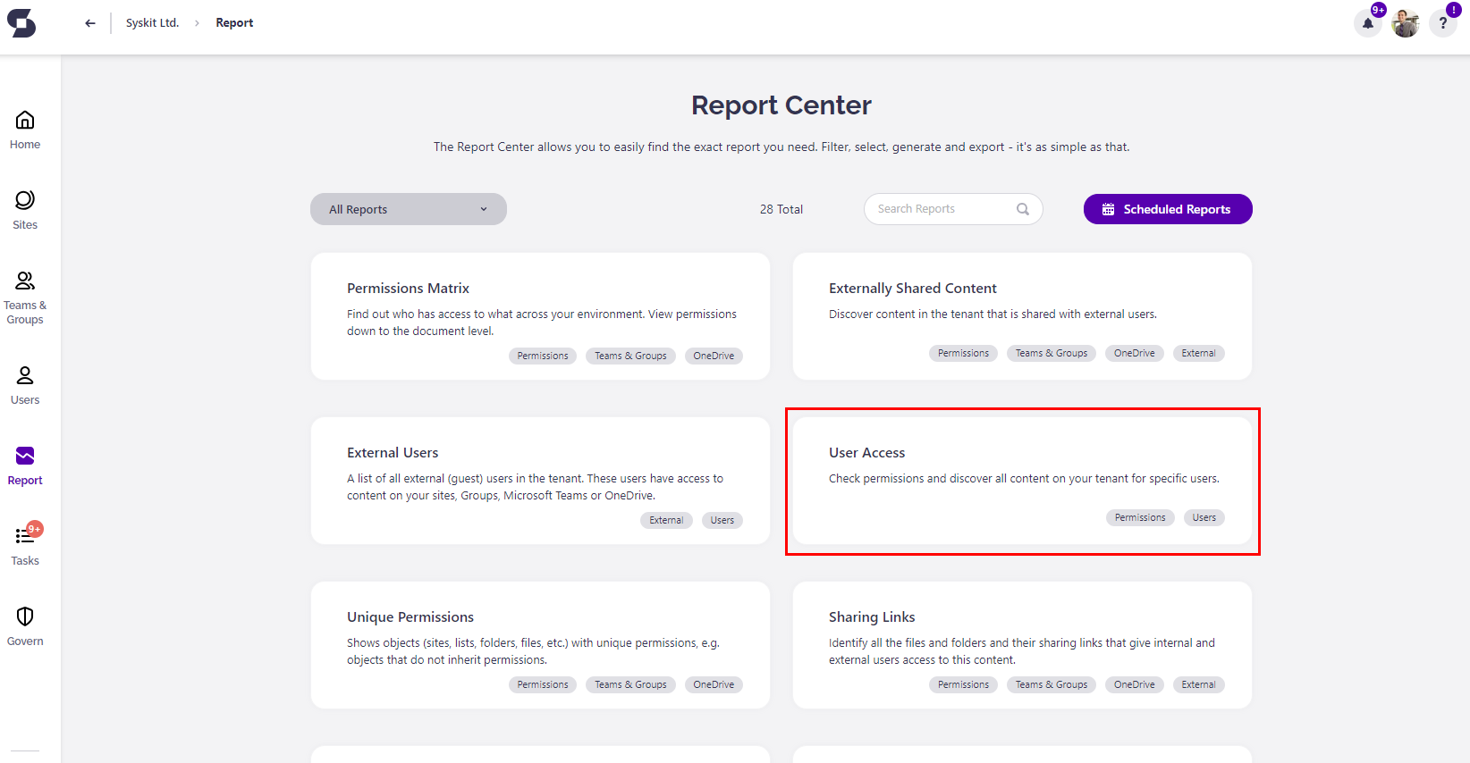 Syskit Point - Report Center