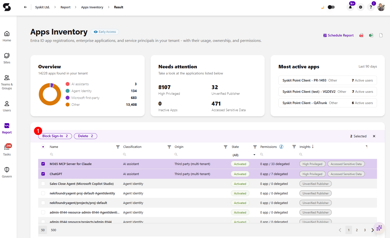 Entra Apps - Block Sign-in