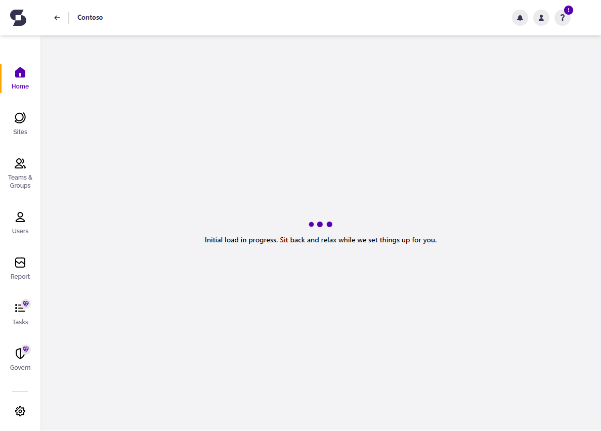 Syskit Point - Initial load screen