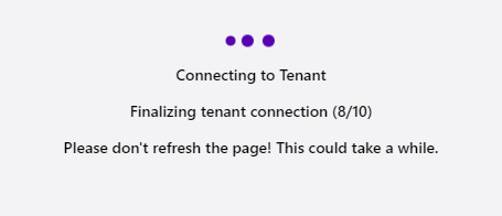 Initial Connection Progress