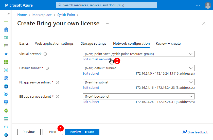 Network Configuration Tab