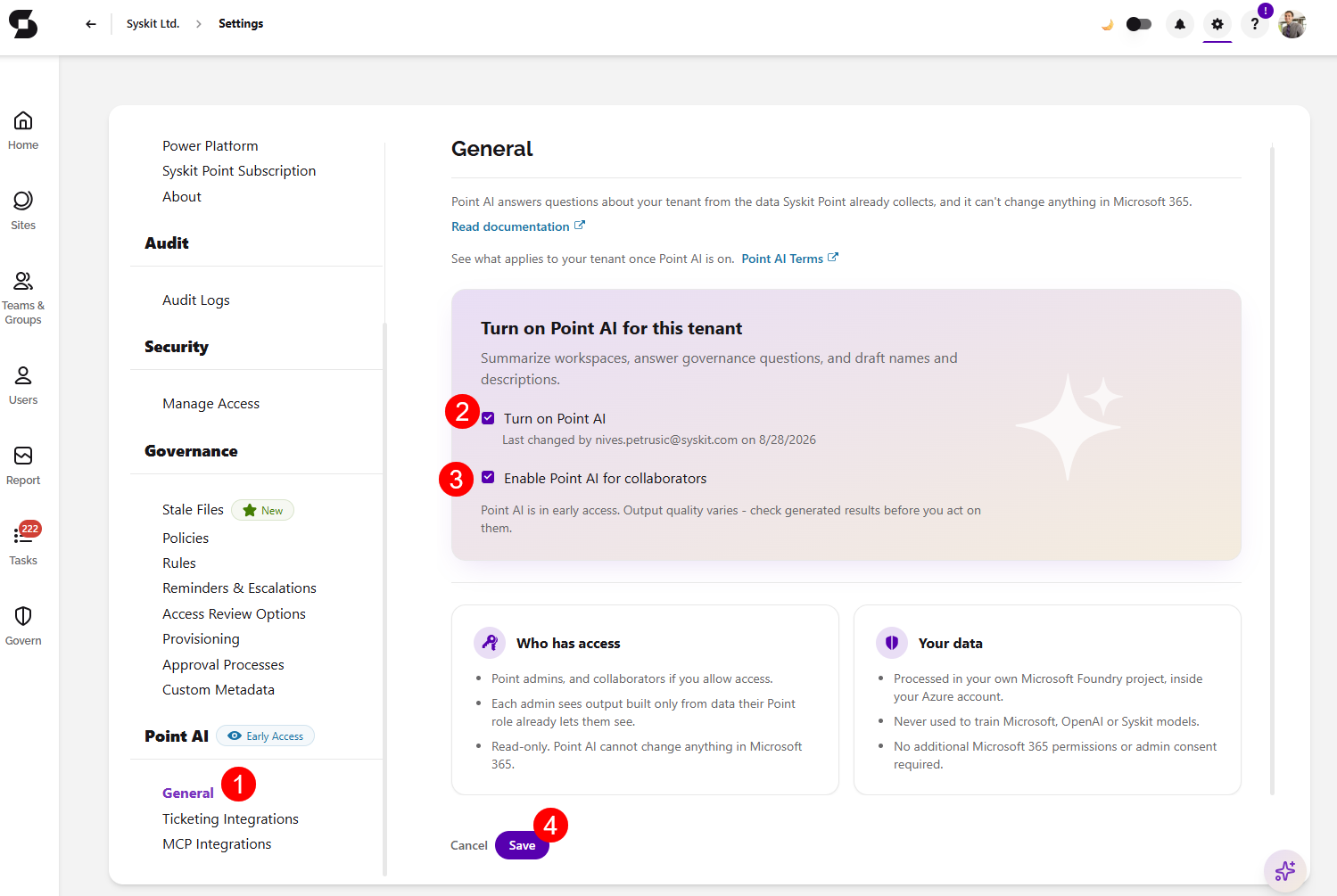 Enable AI-powered Features