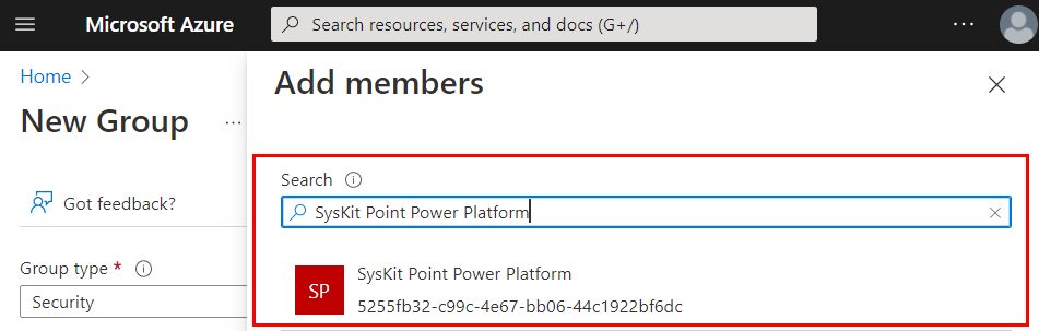 Create New Security Group - Power BI