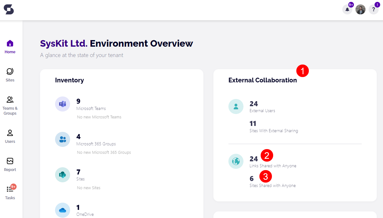 Manage External Sharing - Links