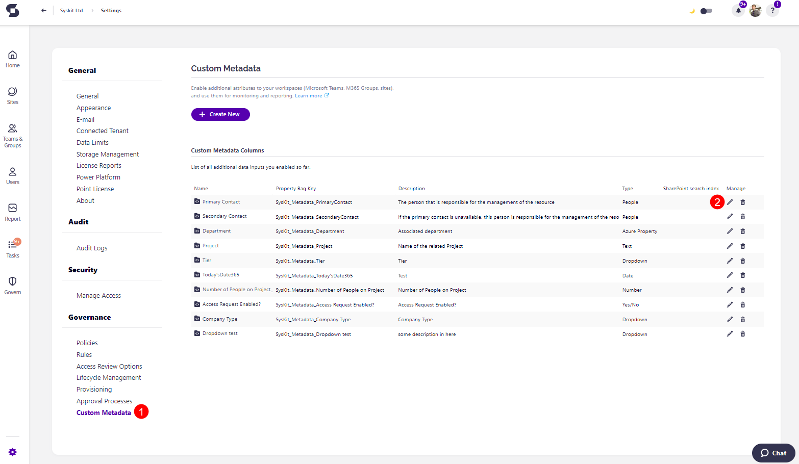 Manage Custom Metadata