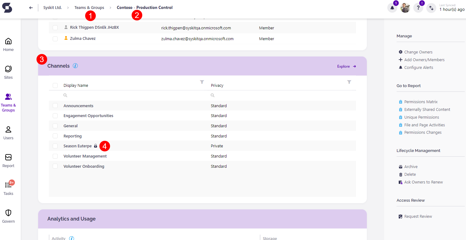 Private Channels Access - Microsoft Teams &amp; Groups