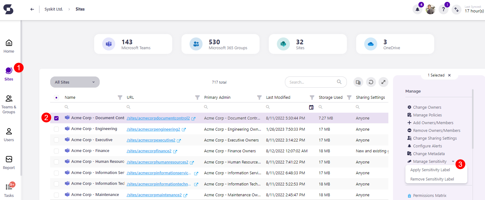 Manage Sensitivity Labels - Overview