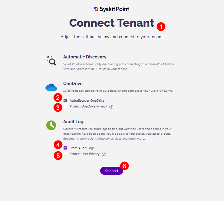 Connect Tenant - Modify