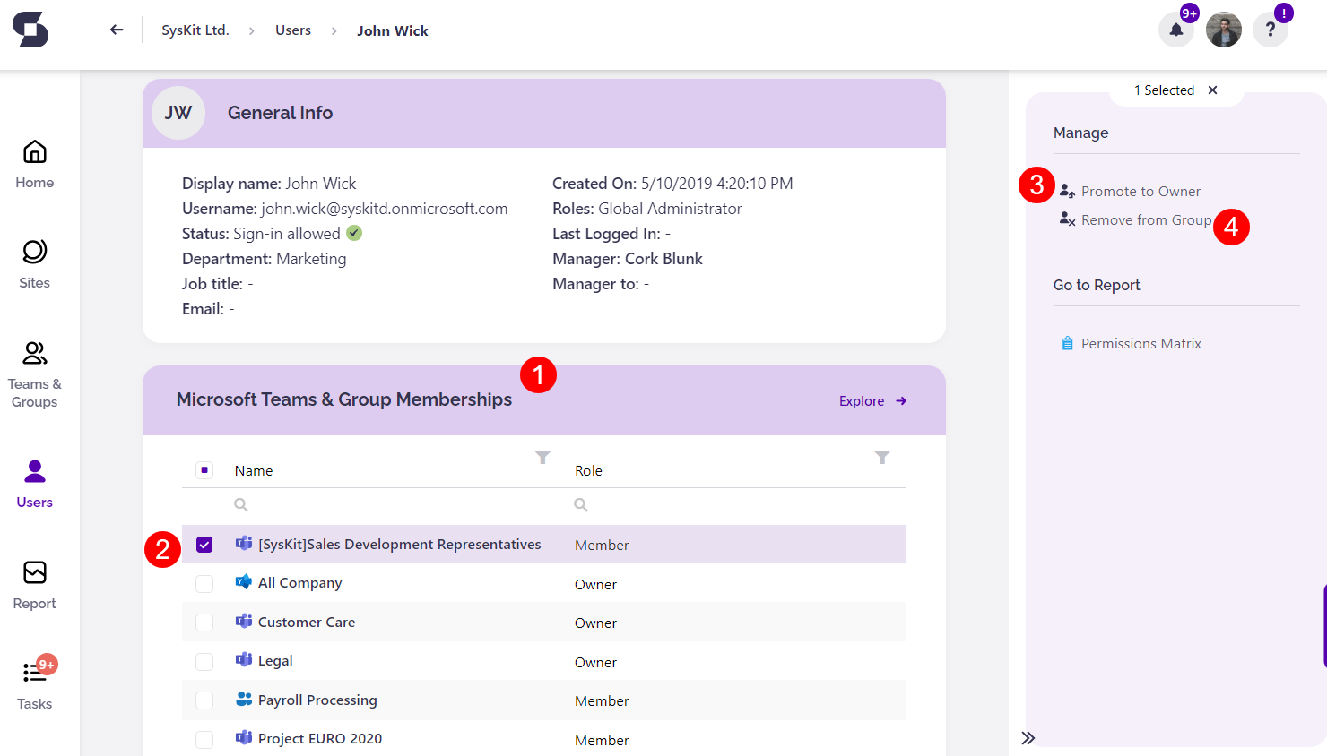 Promote User to Group Owner