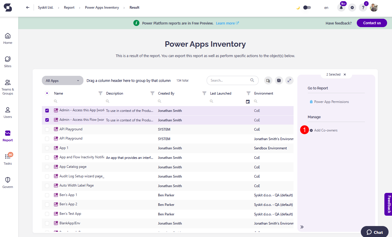 Power Platform - Actions