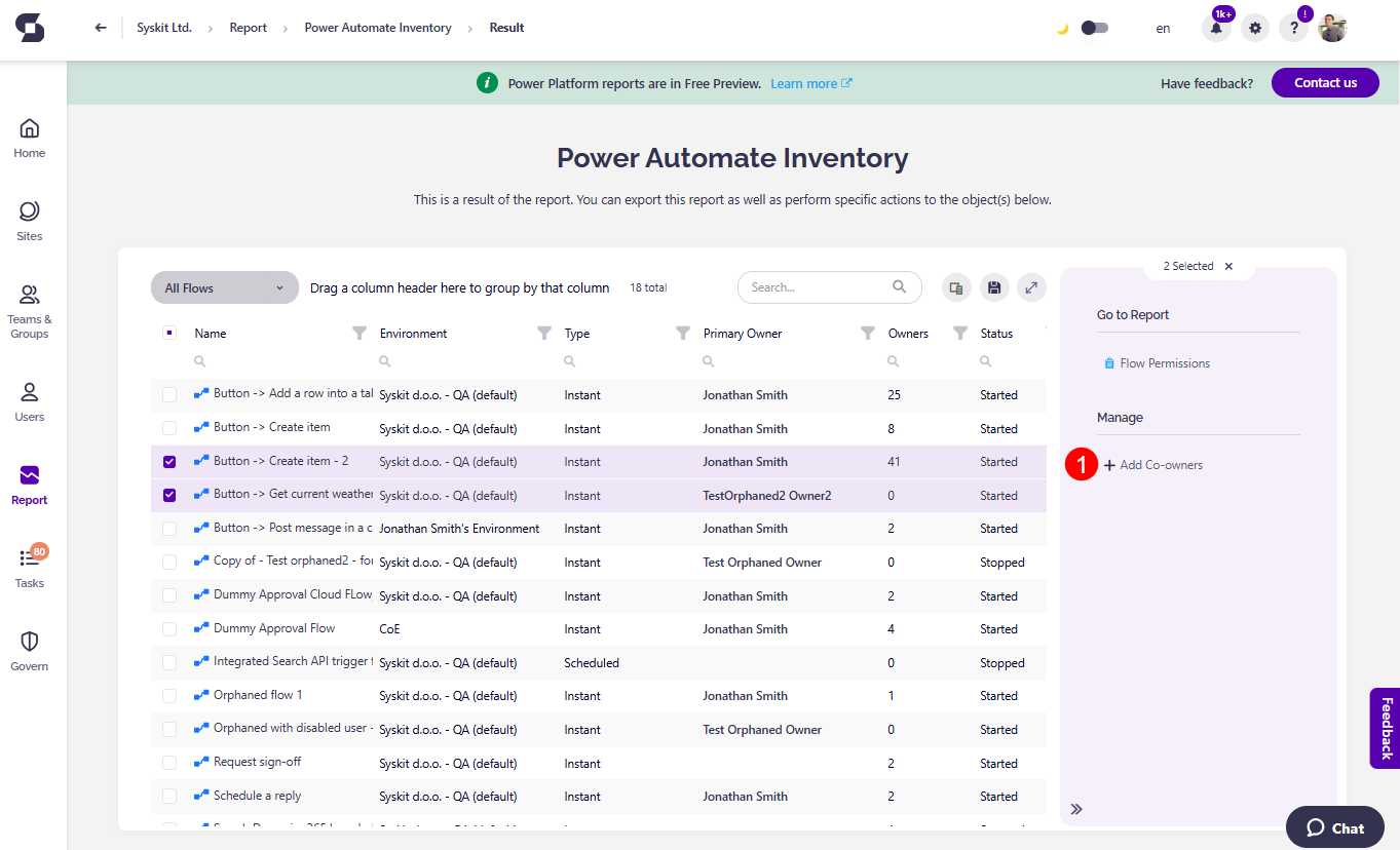 Power Platform - Actions