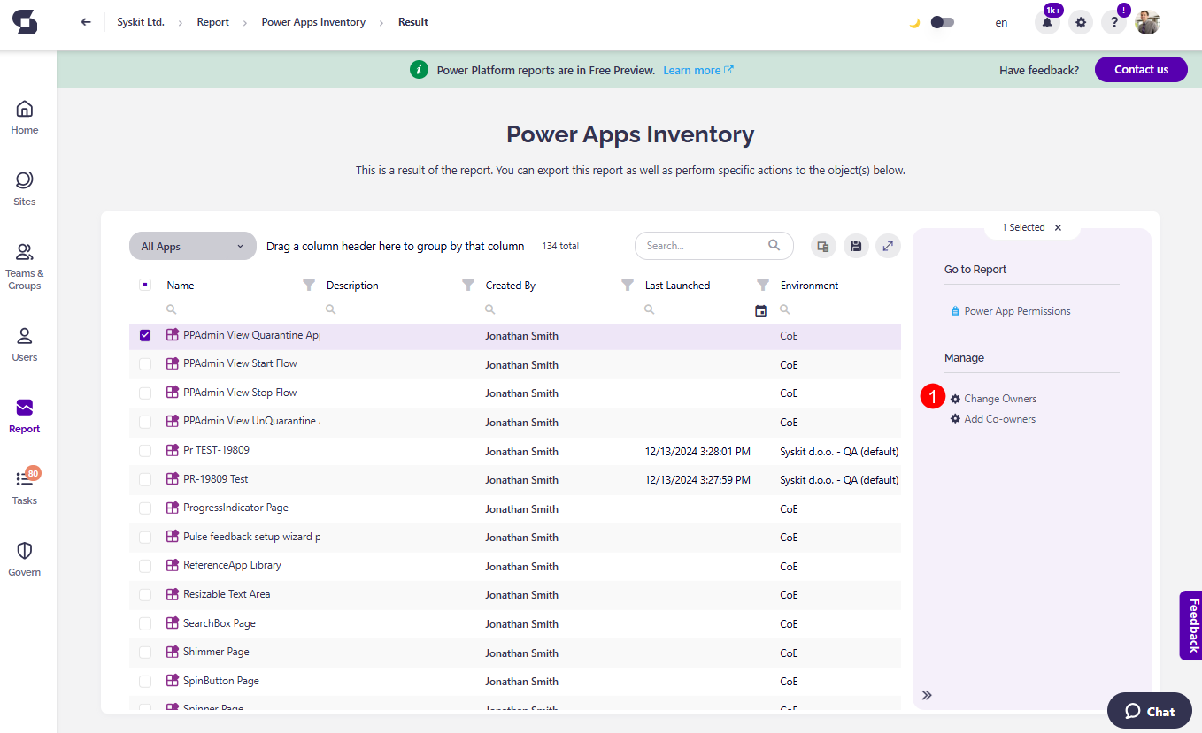 Power Platform - Actions