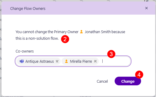 Power Platform - Change Owners - Flows