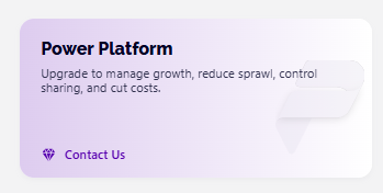 Power Platform Tile - Contact Us