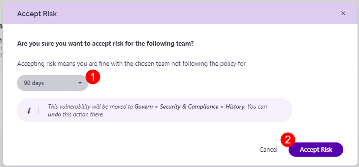 Workspaces with Shadow Users - Accept Risk Action
