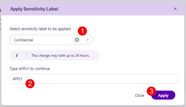 Workspaces Without a Sensitivity Label - Apply Label Action