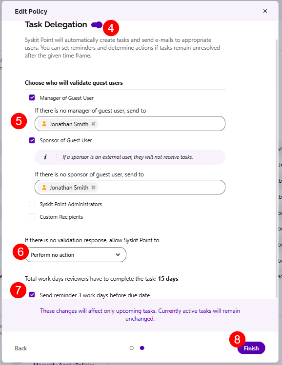 Edit Policy Dialog