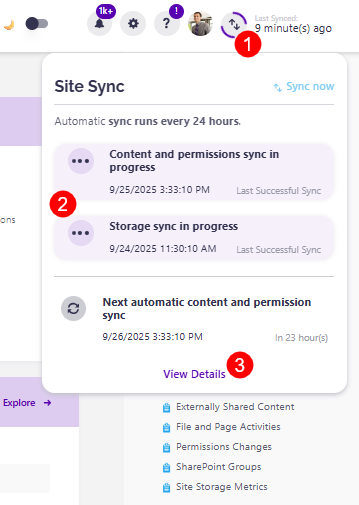 Storage Metrics - Storage Sync