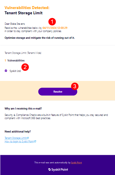Policy Vulnerability E-mail