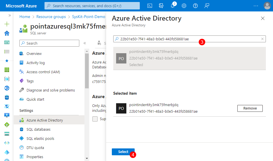 SQL server - Microsoft Entra ID - Managed Identity setup