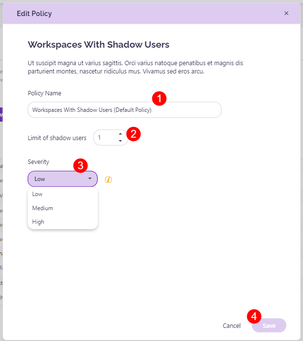 Workspaces with Shadow Users - Selection